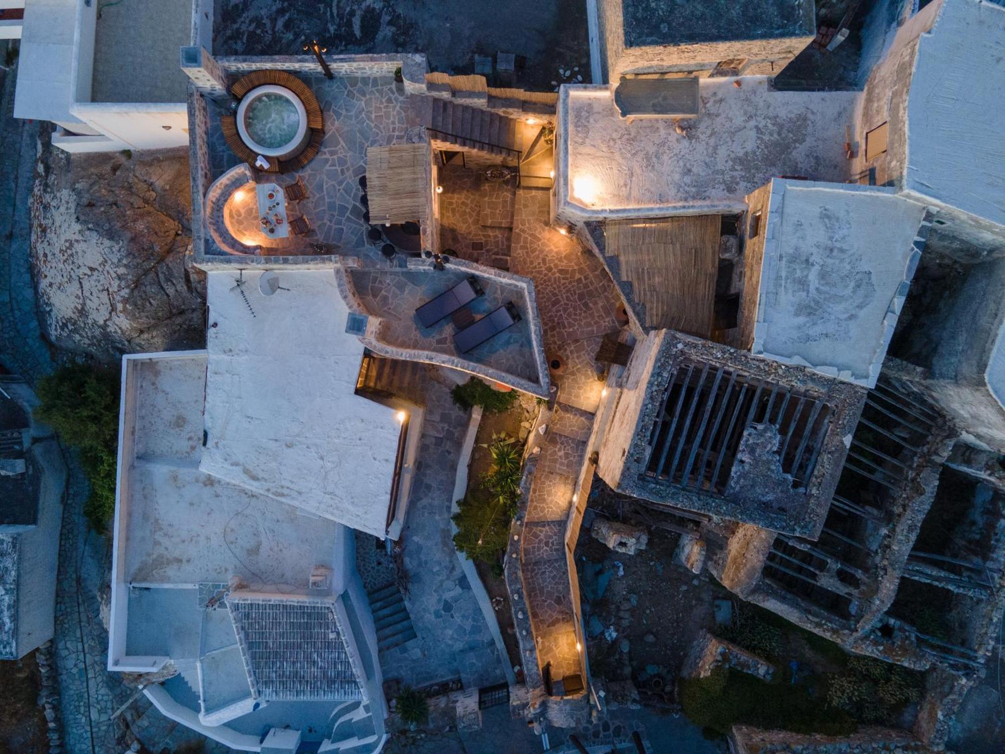 Вилла Themed House "Castle Halaros" View 17Th Century Glinado Naxos Экстерьер фото